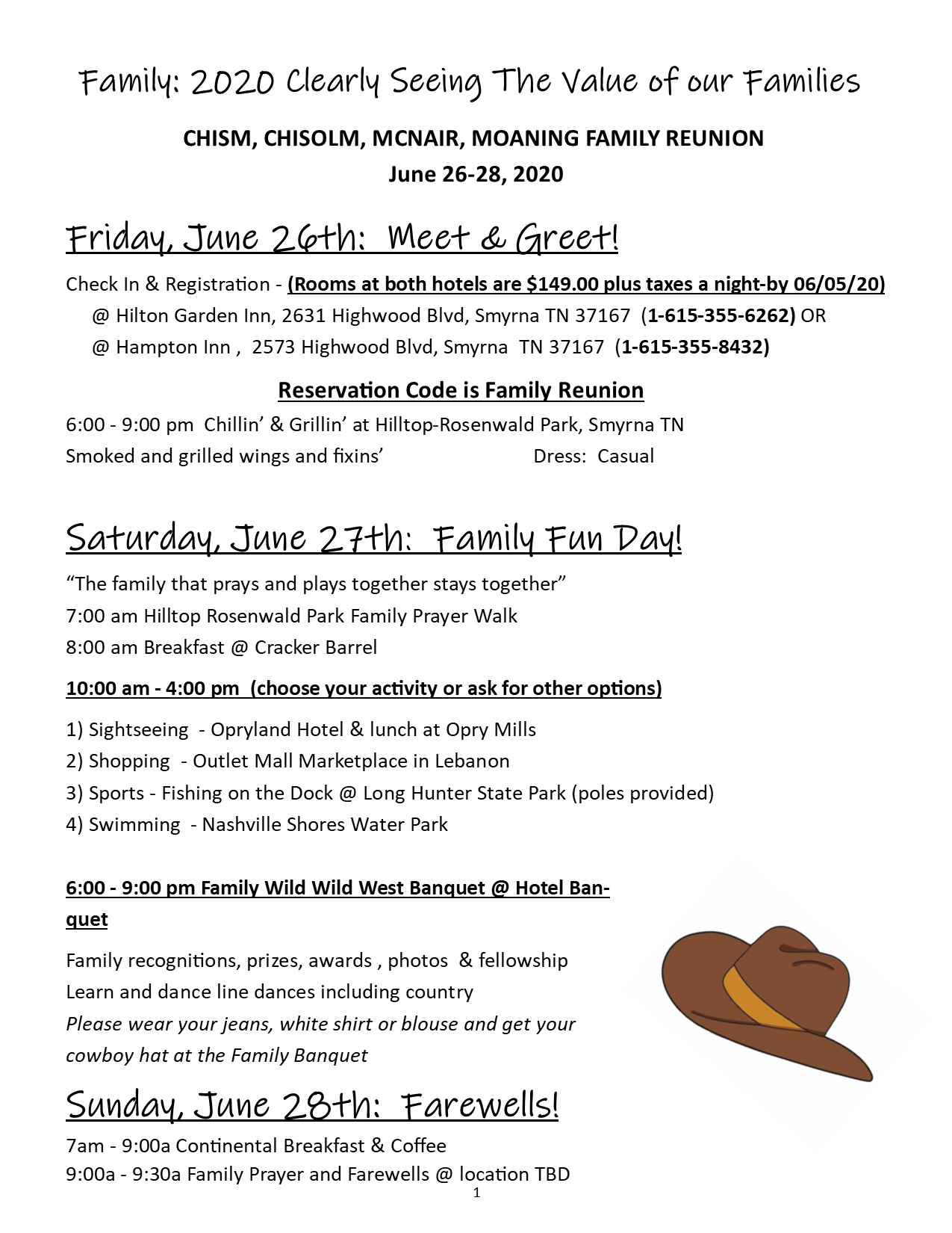 2019 Reunion save the date 2019 griff